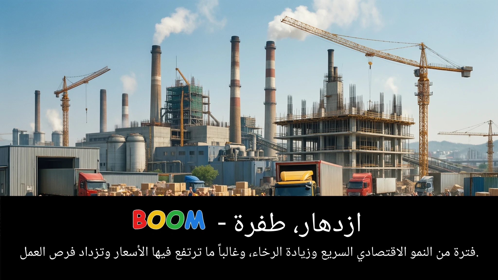 Arabic Illustration for boom